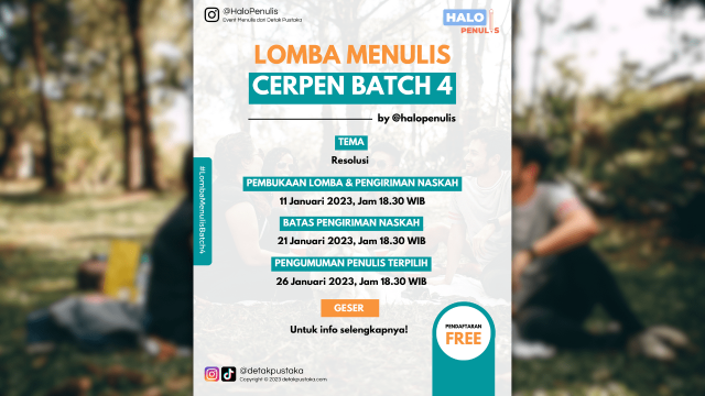 Lomba Menulis Cerpen Batch 4 Tema Resolusi