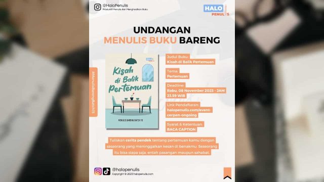 Undangan Menulis Buku Bareng Batch 15
