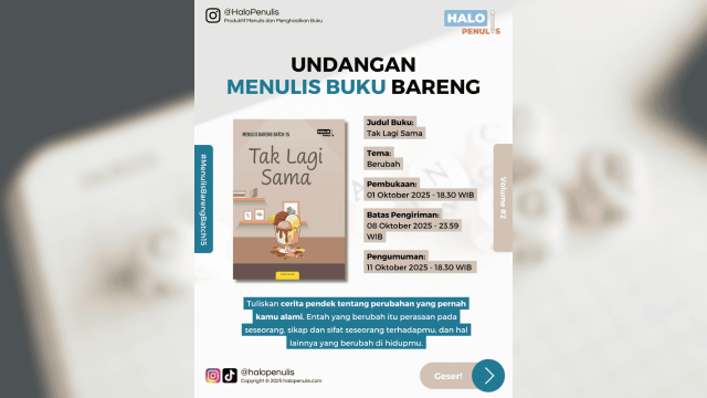 Menulis Bareng Batch 15 Volume 2